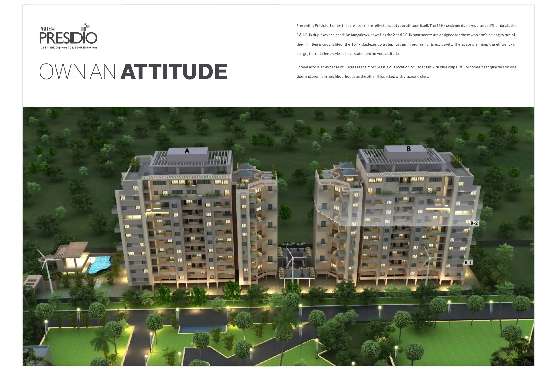 Prithvi Presidio, Buiding B, Phase-1 project blurred background