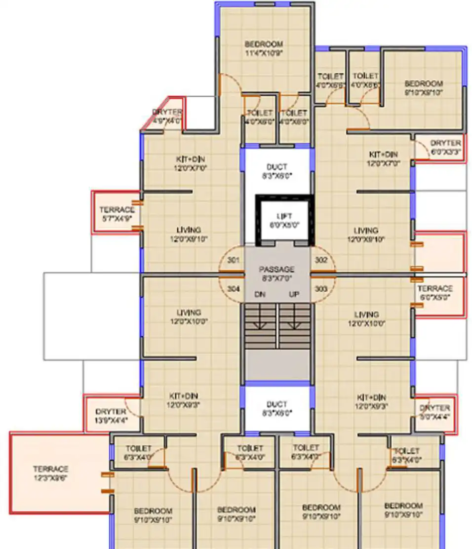 Bhakti Gulmohar Floor Plans & Layout