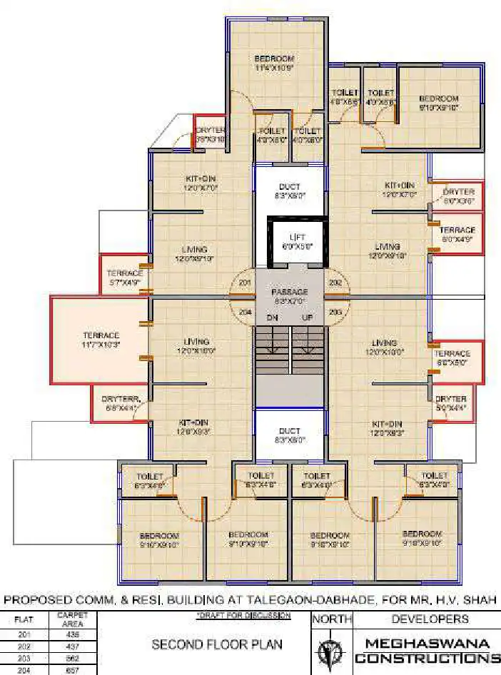 Bhakti Gulmohar Floor Plans & Layout