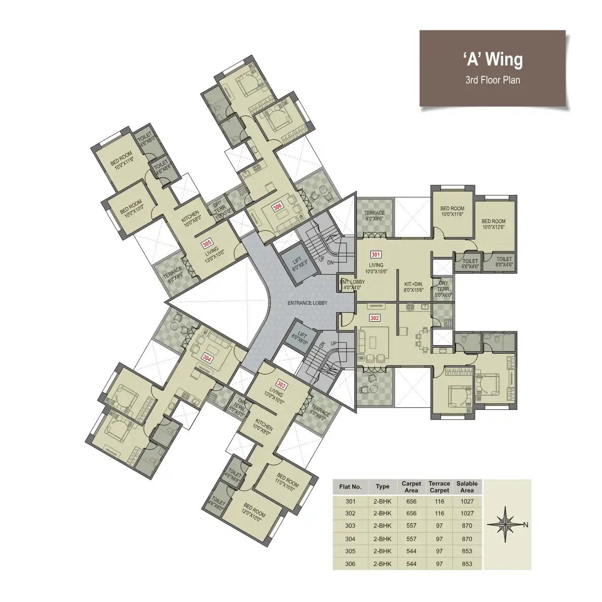 Paritosh Floor Plans & Layout