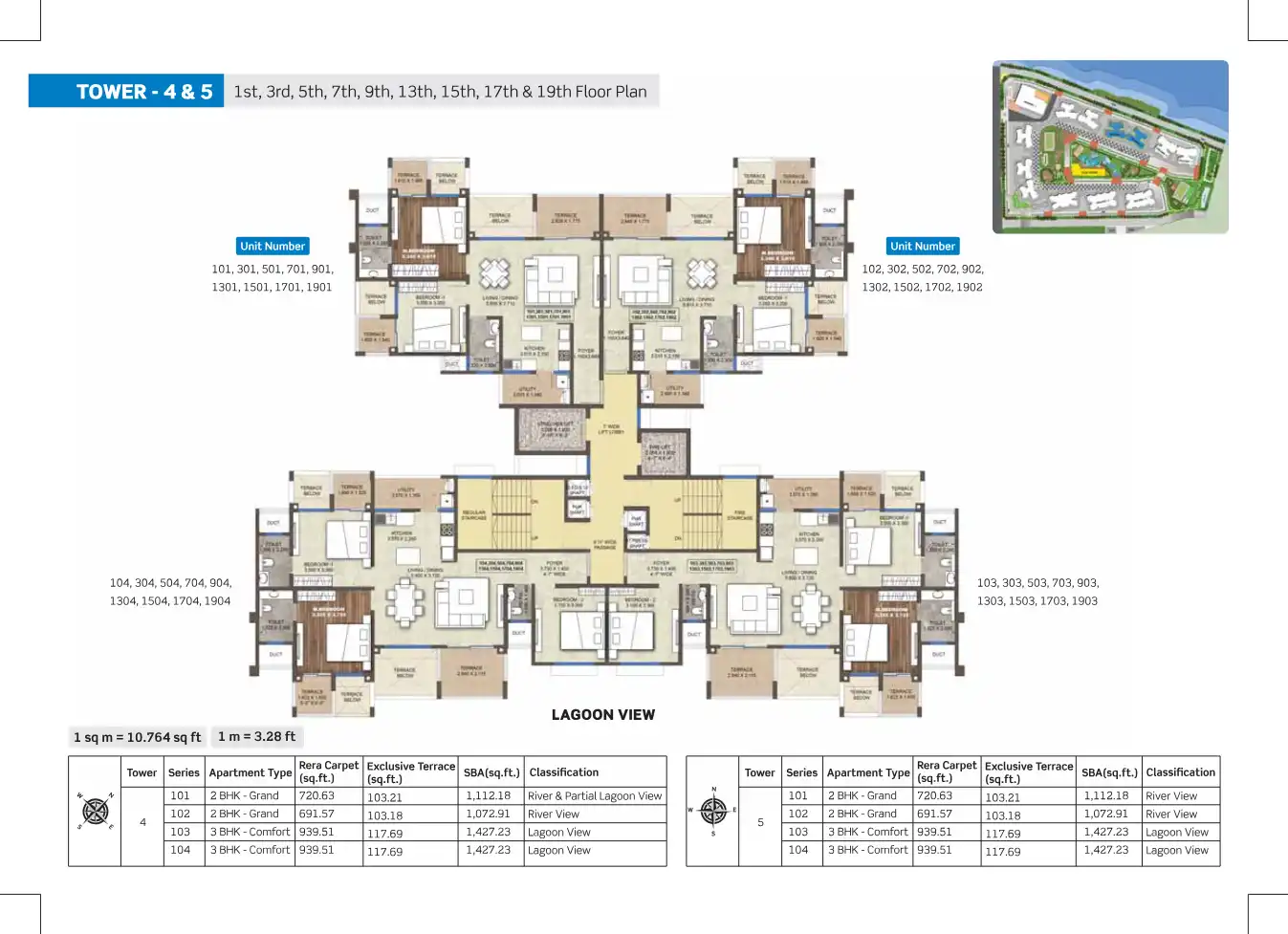 Purva Silversands Floor Plans & Layout