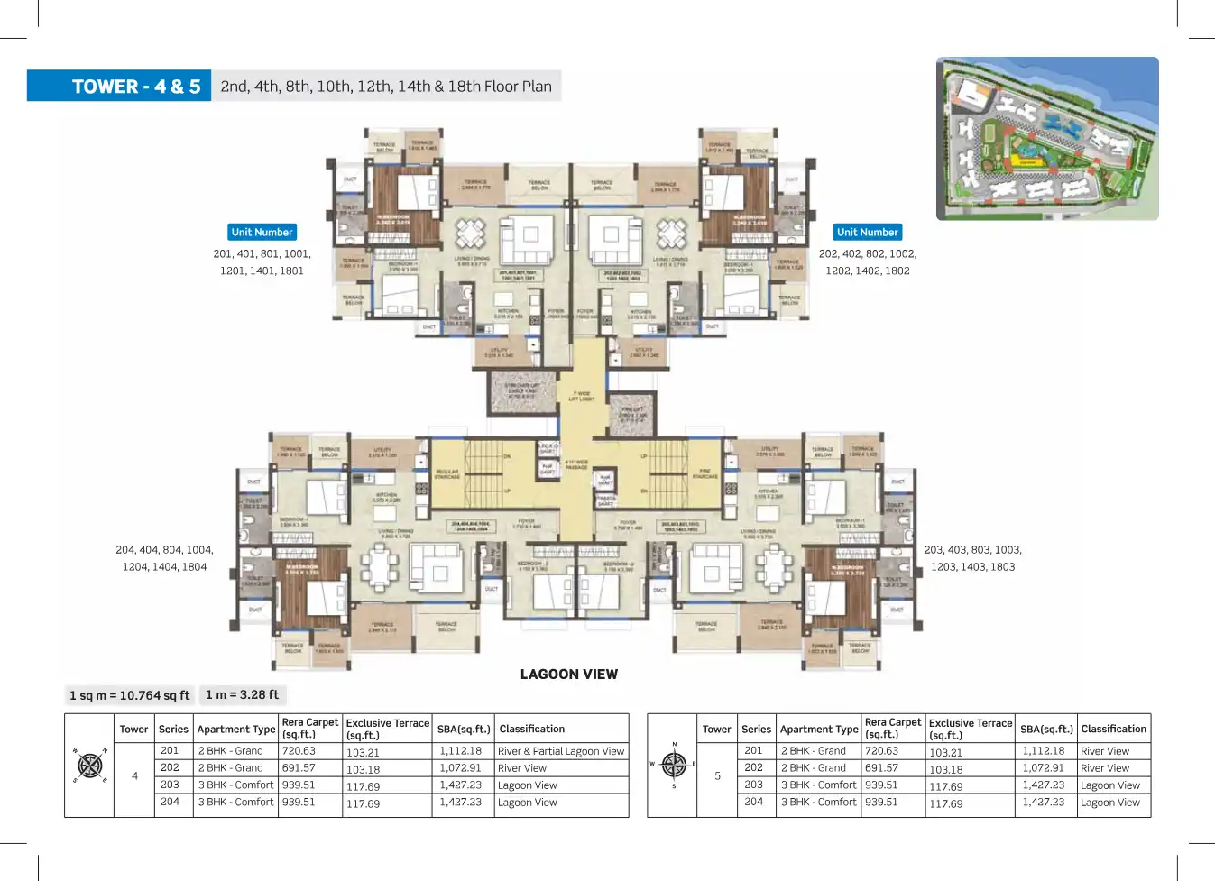 Purva Silversands Floor Plans & Layout