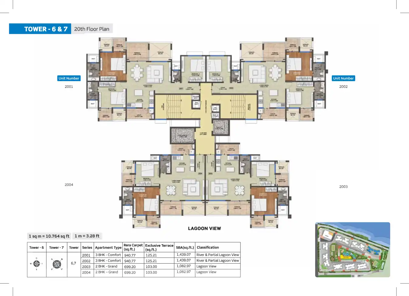 Purva Silversands Floor Plans & Layout