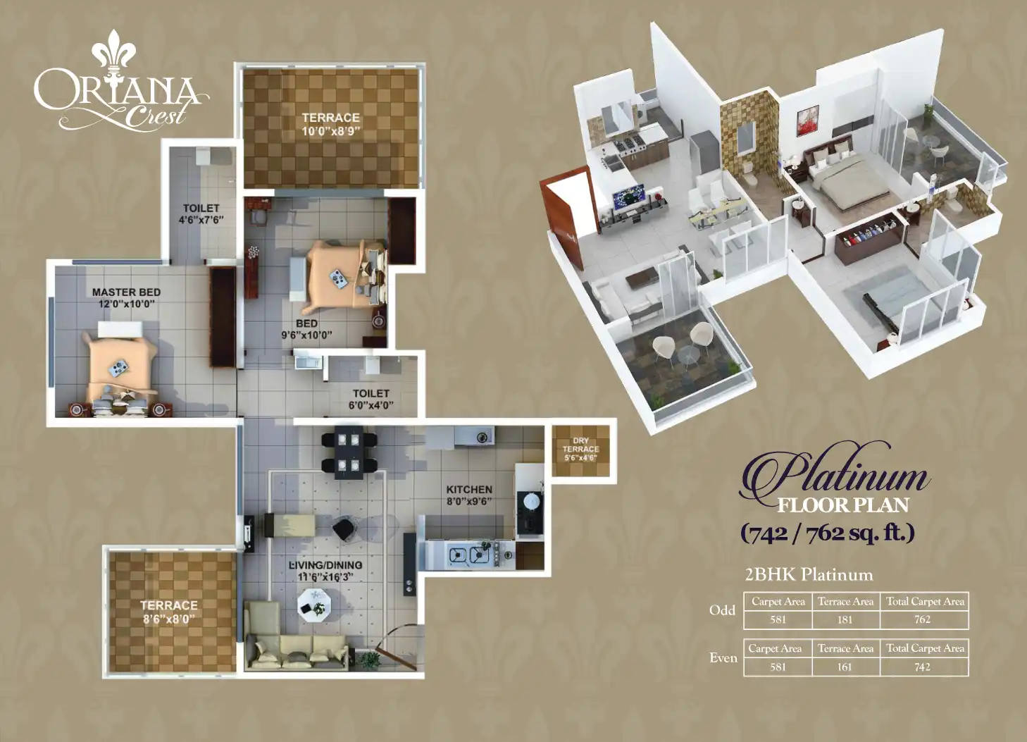 Oriana Crest Floor Plans & Layout