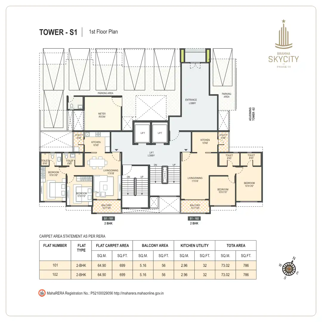 Bramha Skycity Floor Plans & Layout