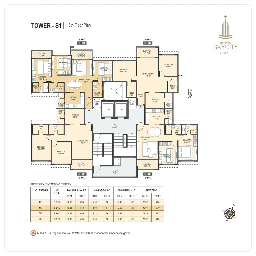 Bramha Skycity Floor Plans & Layout