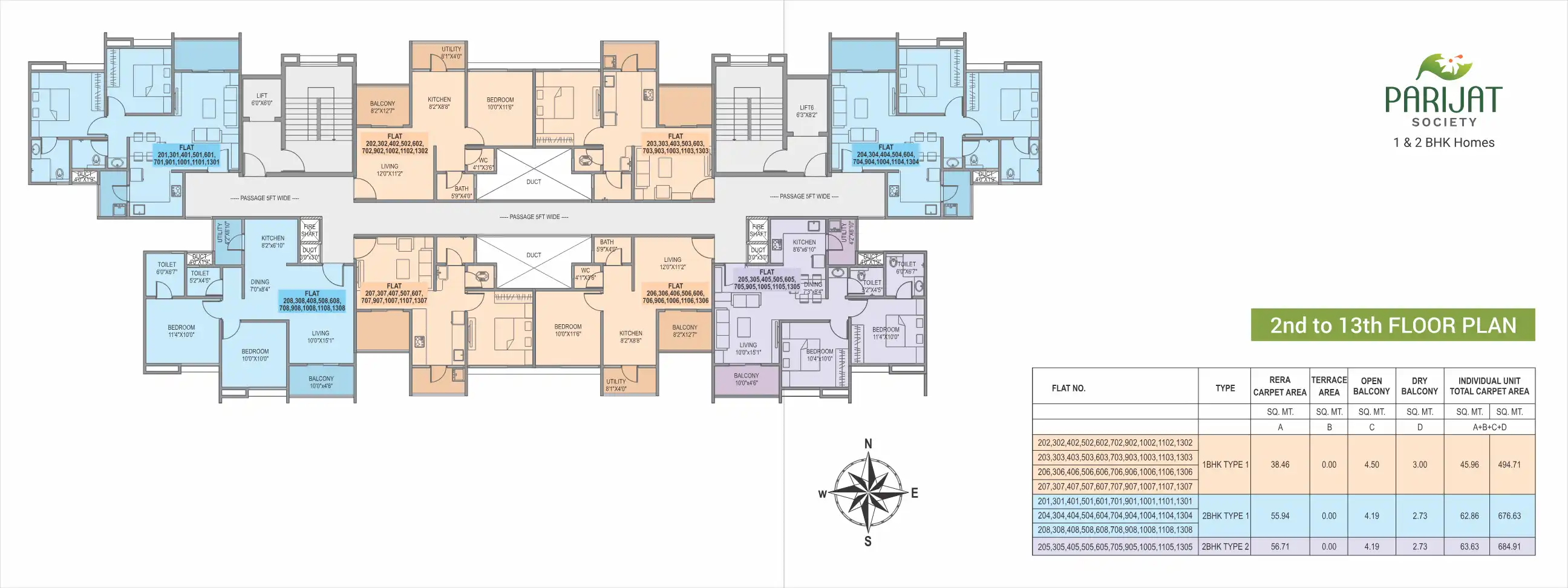 Parijat Floor Plans & Layout