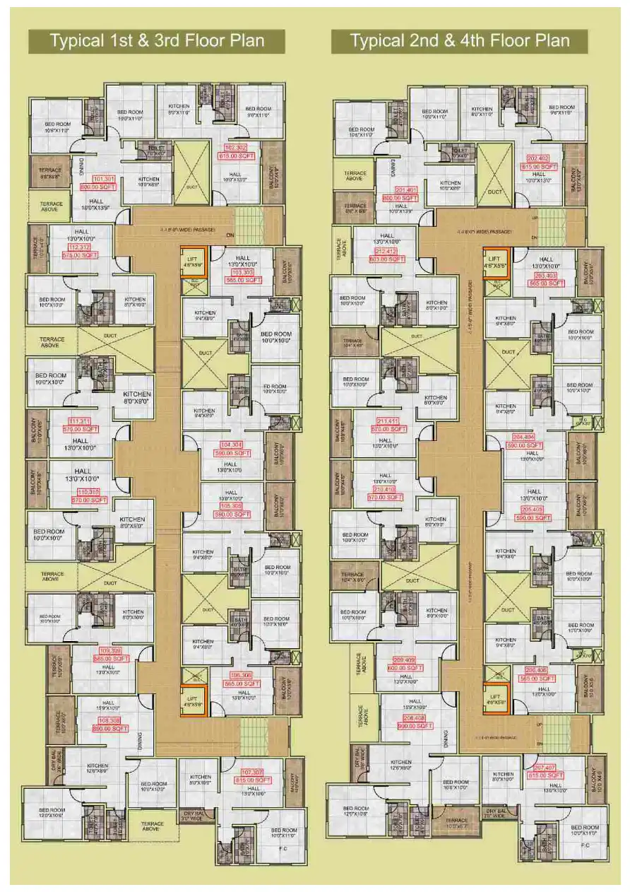 Siddhi Homes Floor Plans & Layout