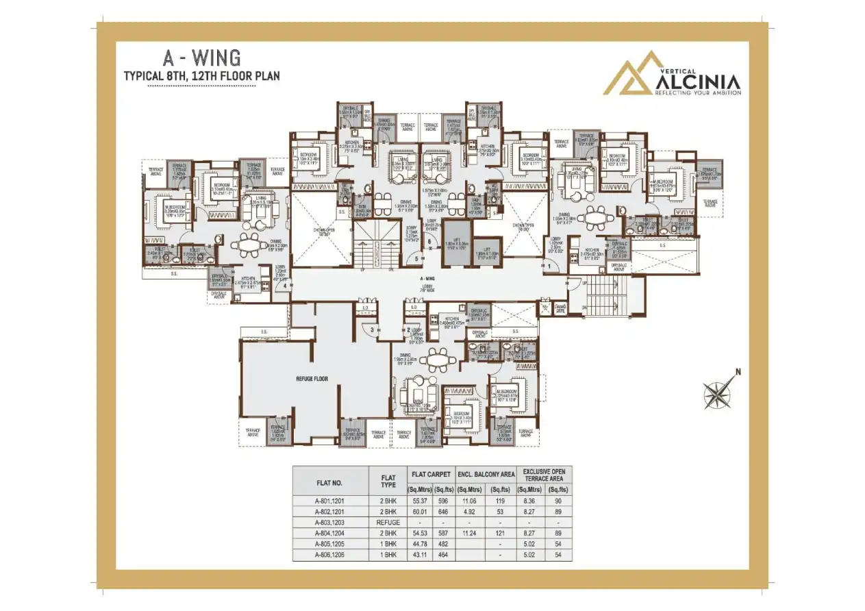 Vertical Alcinia Floor Plans & Layout