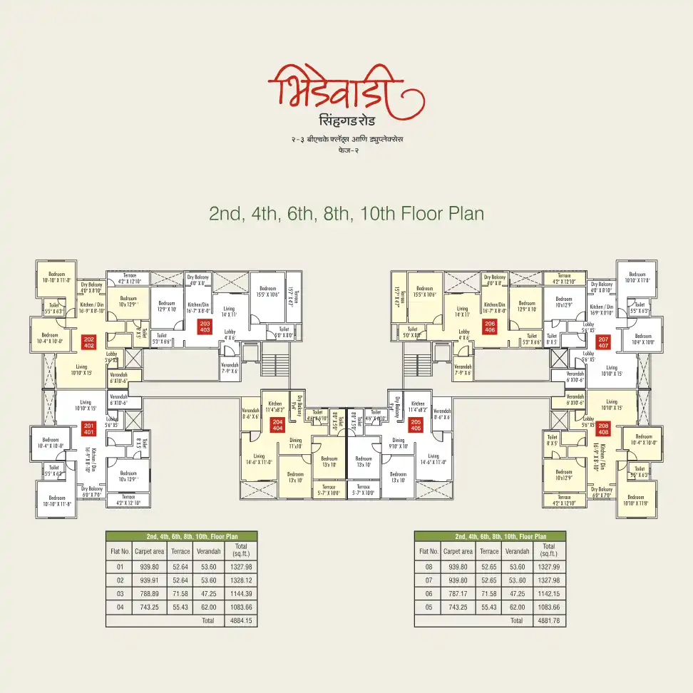 Bhidewadi Floor Plans & Layout