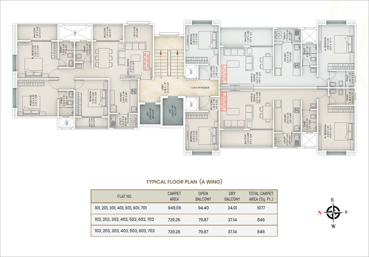Floria Building A Floor Plans & Layout
