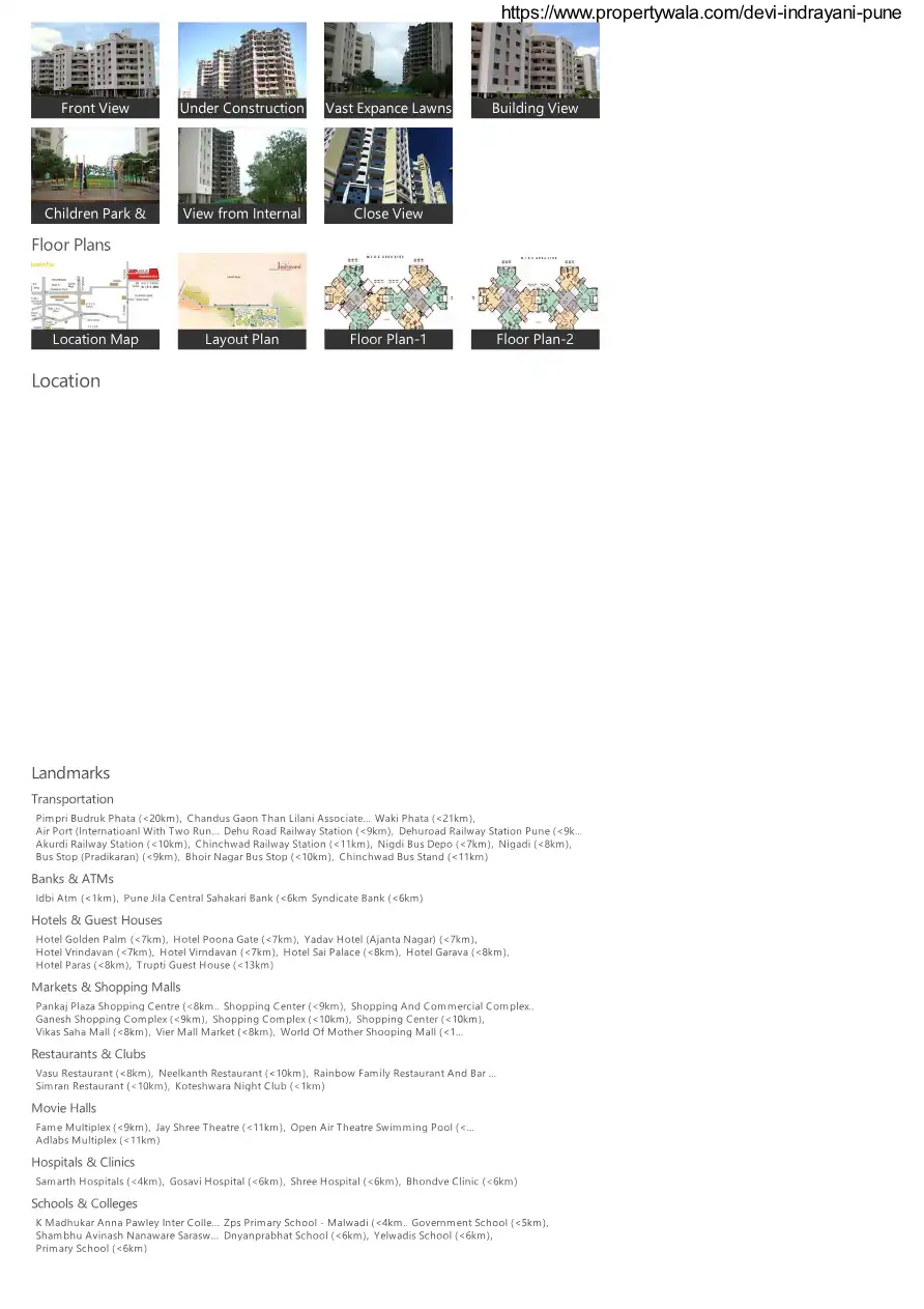 Indrayani Floor Plans & Layout