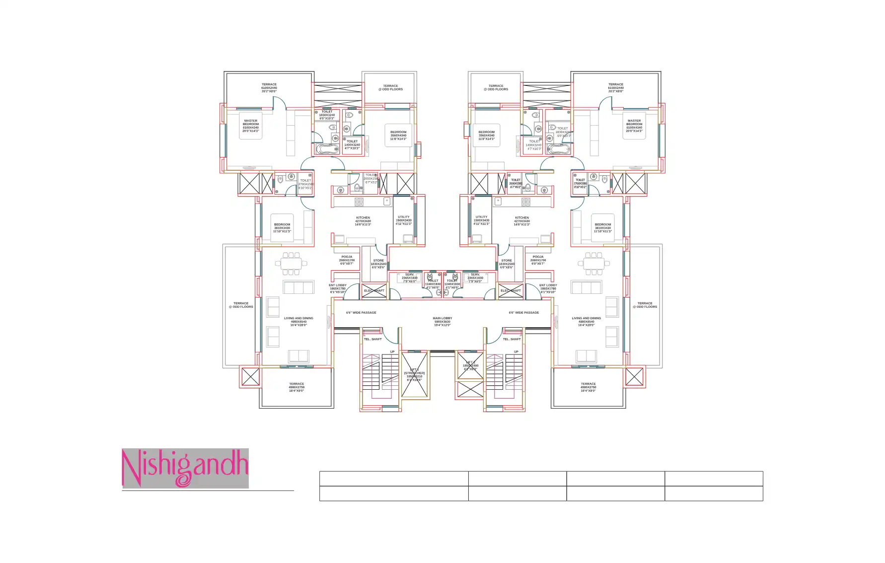 Nishigandh 1 Floor Plans & Layout
