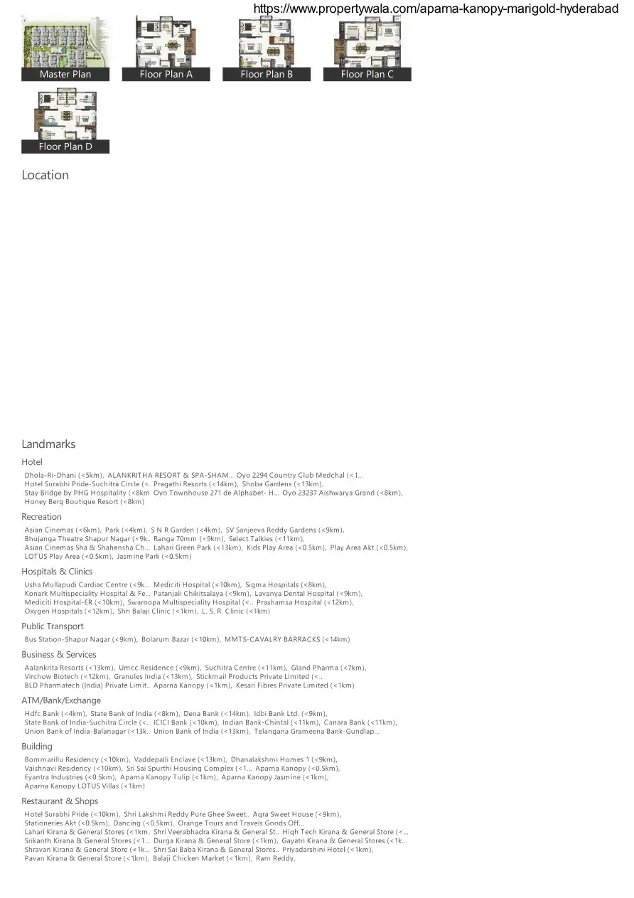 Prashamsa Floor Plans & Layout