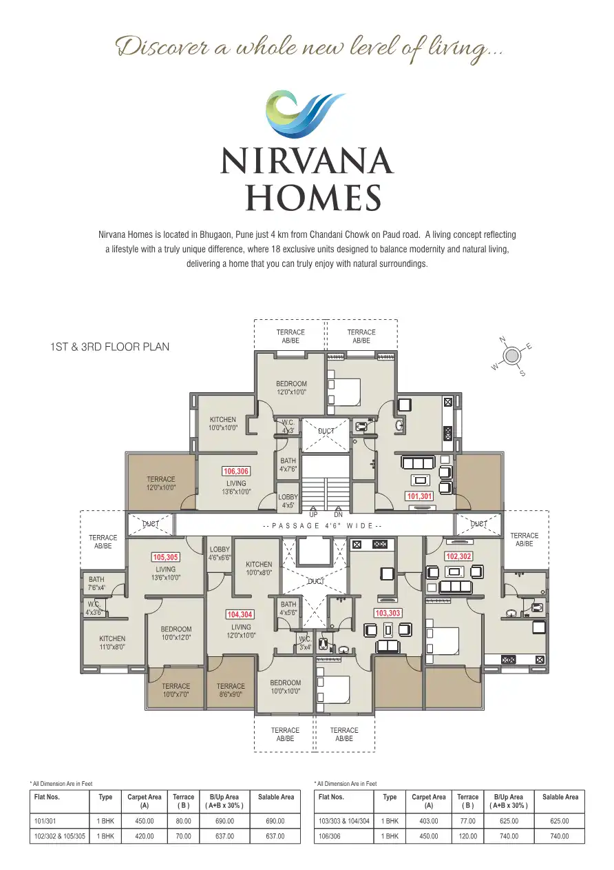 Nirvana Homes Floor Plans & Layout