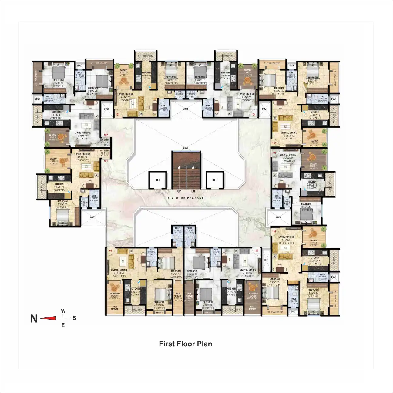 Hare Krishna Floor Plans & Layout