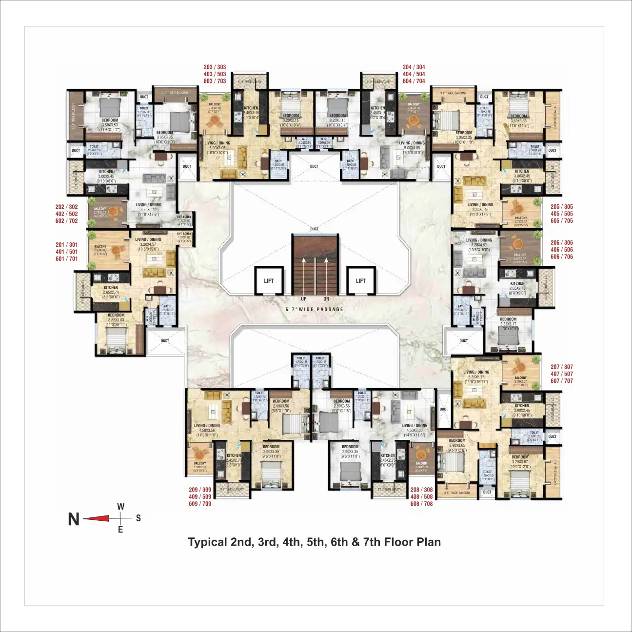 Hare Krishna Floor Plans & Layout