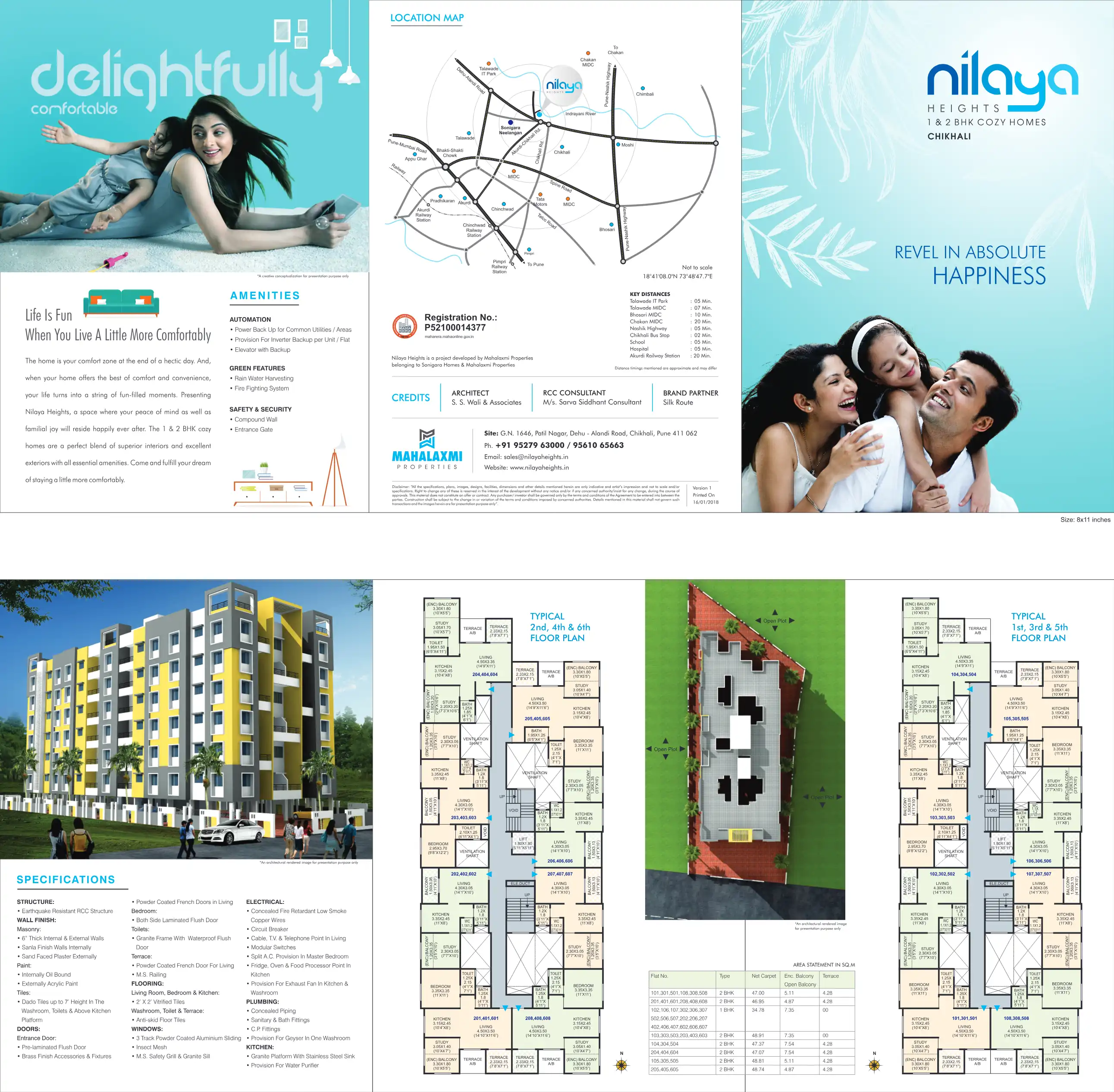 Nilaya Heights Floor Plans & Layout