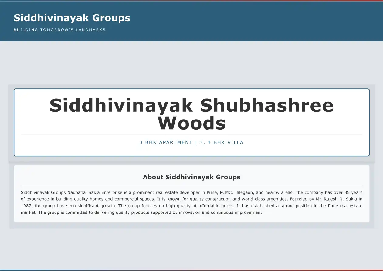 Shubhashree Floor Plans & Layout