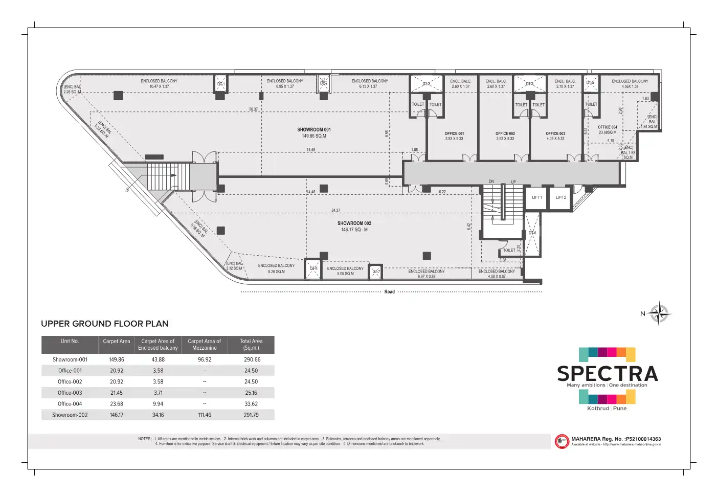 Spectra Floor Plans & Layout