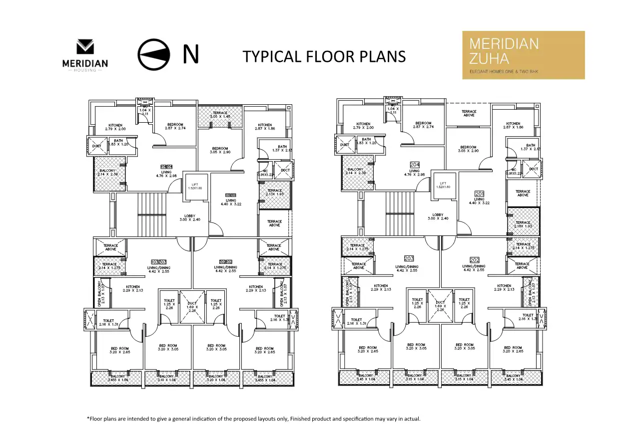 Meridian Zuha Floor Plans & Layout