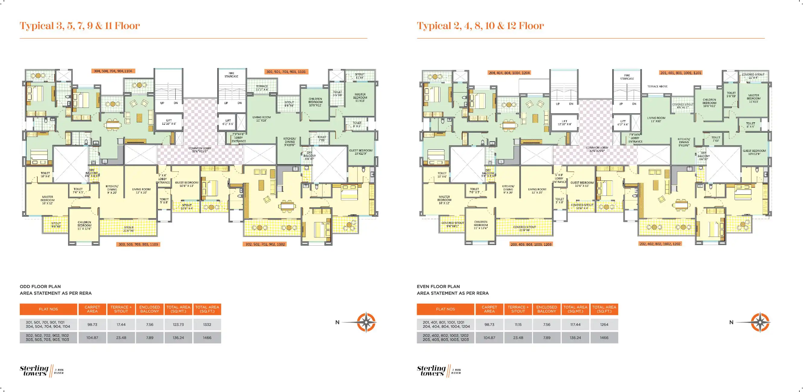 Sterling Towers Floor Plans & Layout