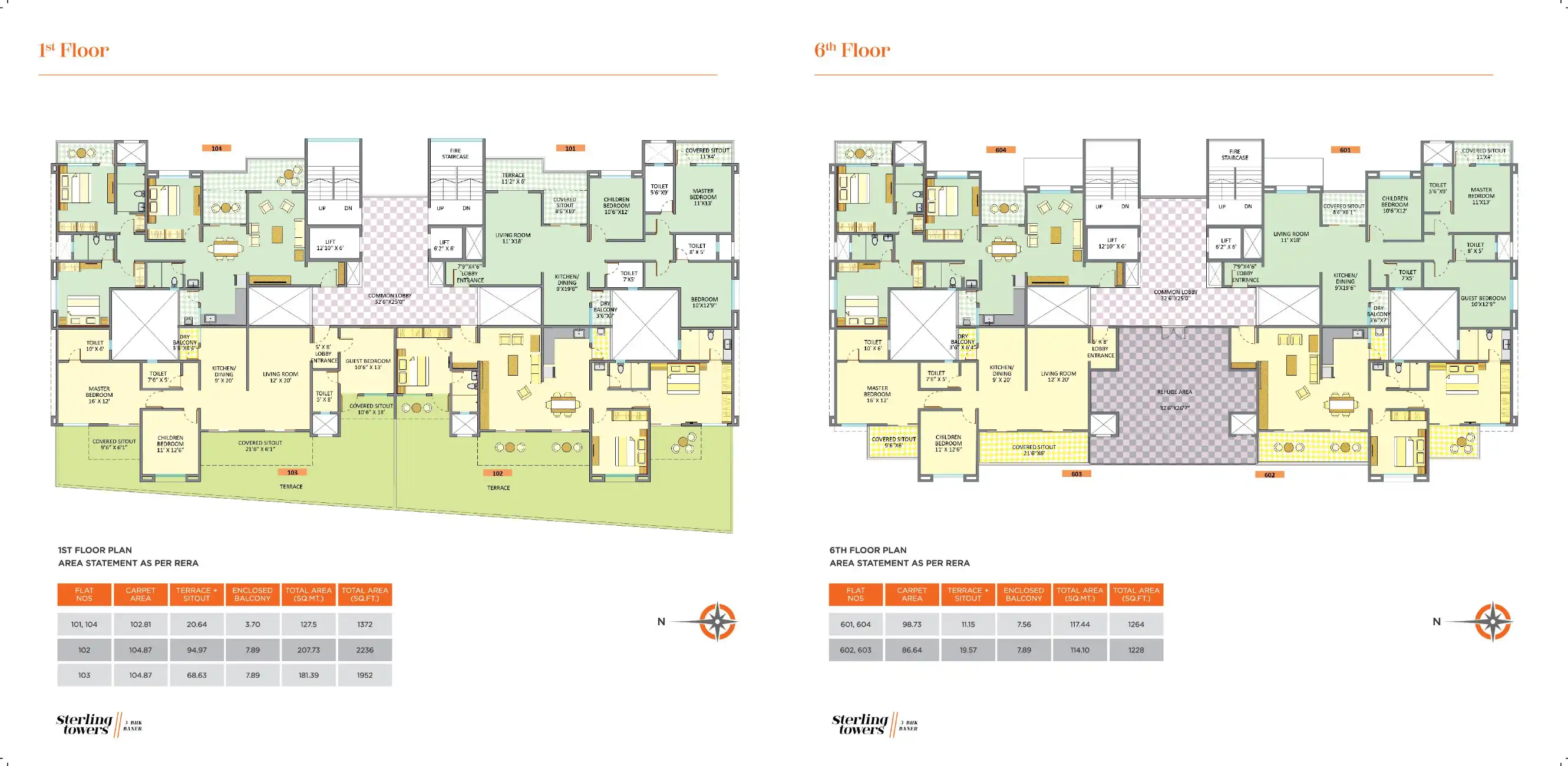 Sterling Towers Floor Plans & Layout