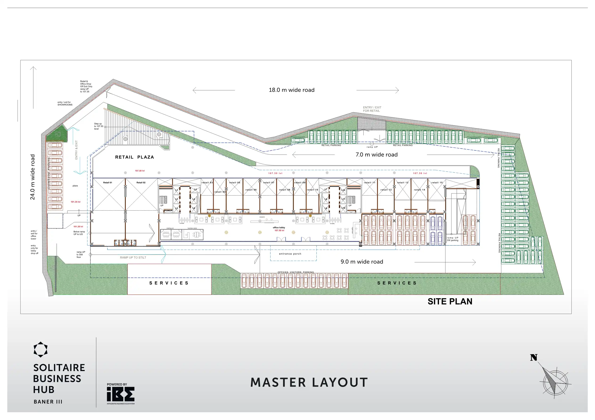 Solitaire Business Hub Phase II, Solitaire World Floor Plans & Layout
