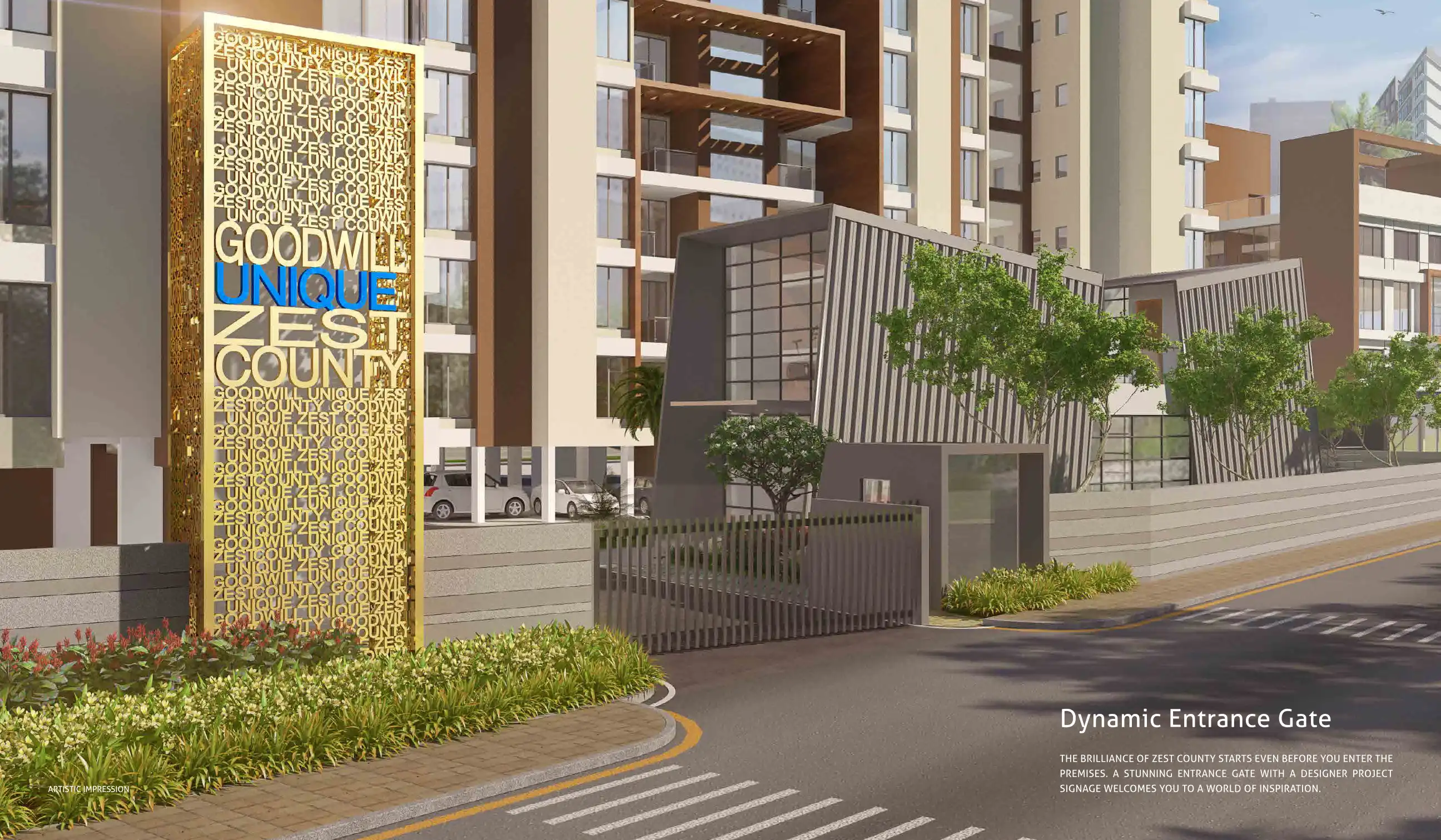 Goodwill Unique Zest County project blurred background