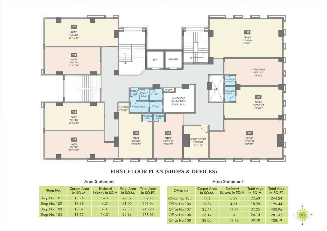 Greenaria Building B Floor Plans & Layout