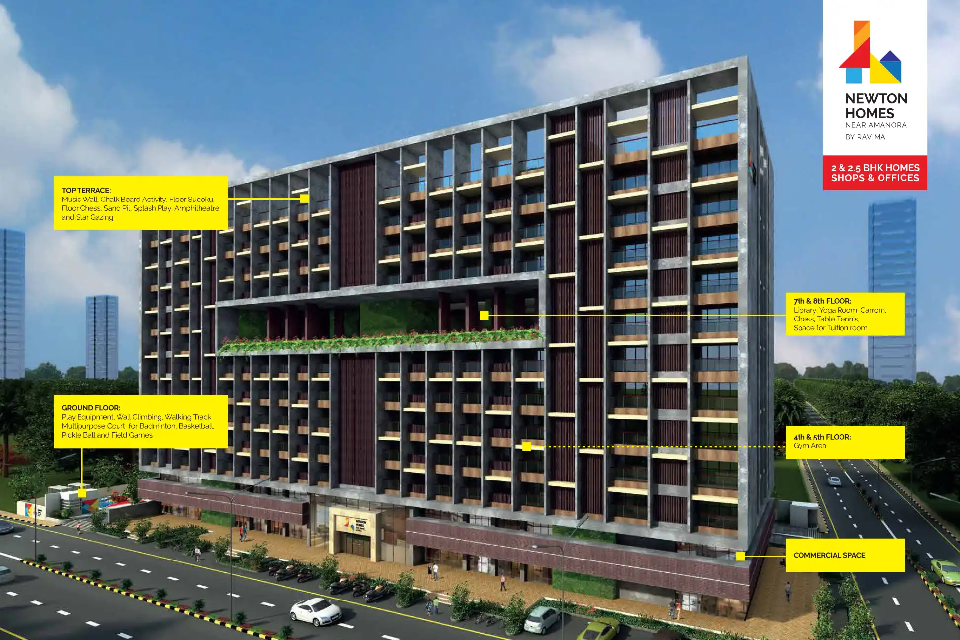 Newton Homes Hadapsar Floor Plans & Layout