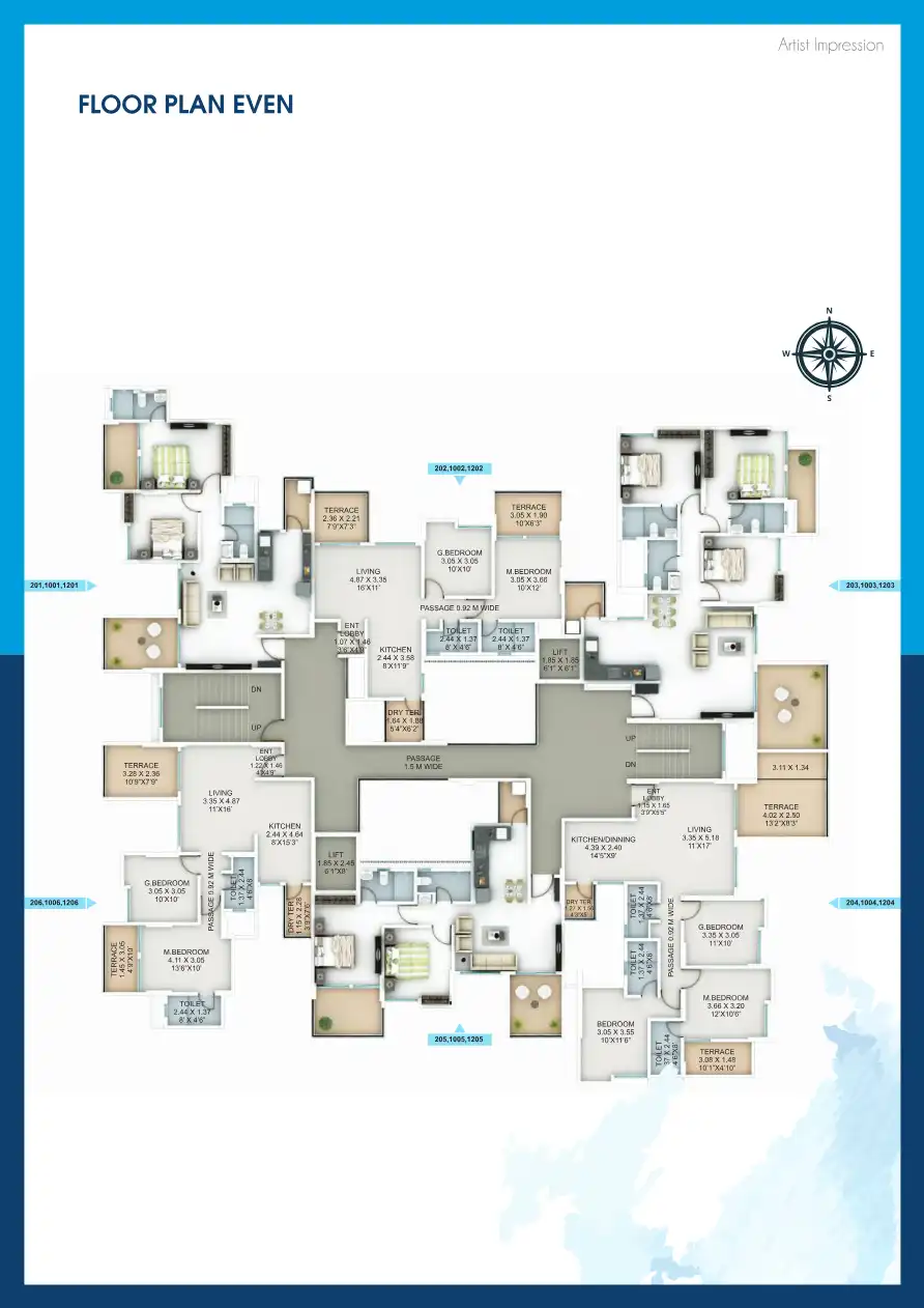 Lake Shore Residences Floor Plans & Layout