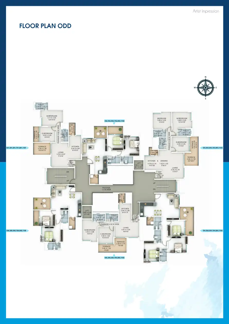 Lake Shore Residences Floor Plans & Layout