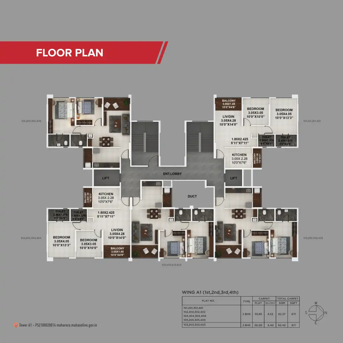 Kumar Palaash A Floor Plans & Layout