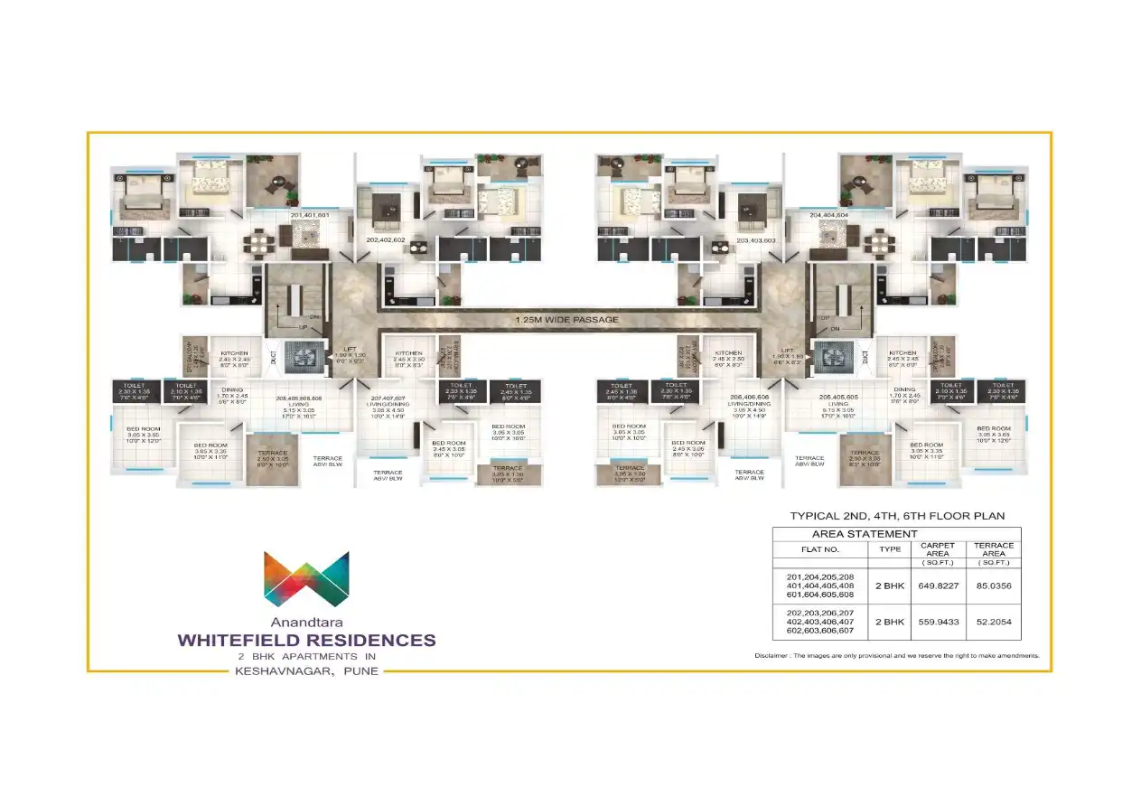 Anandtara Whitefield Residencies Floor Plans & Layout