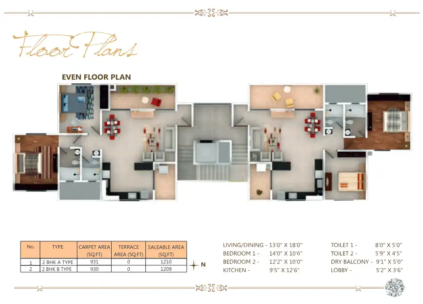 Dugad Heights Floor Plans & Layout