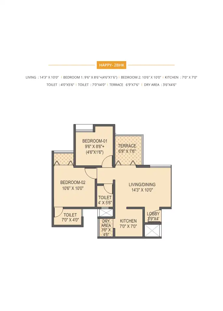 Happycity Talegaon Floor Plans & Layout