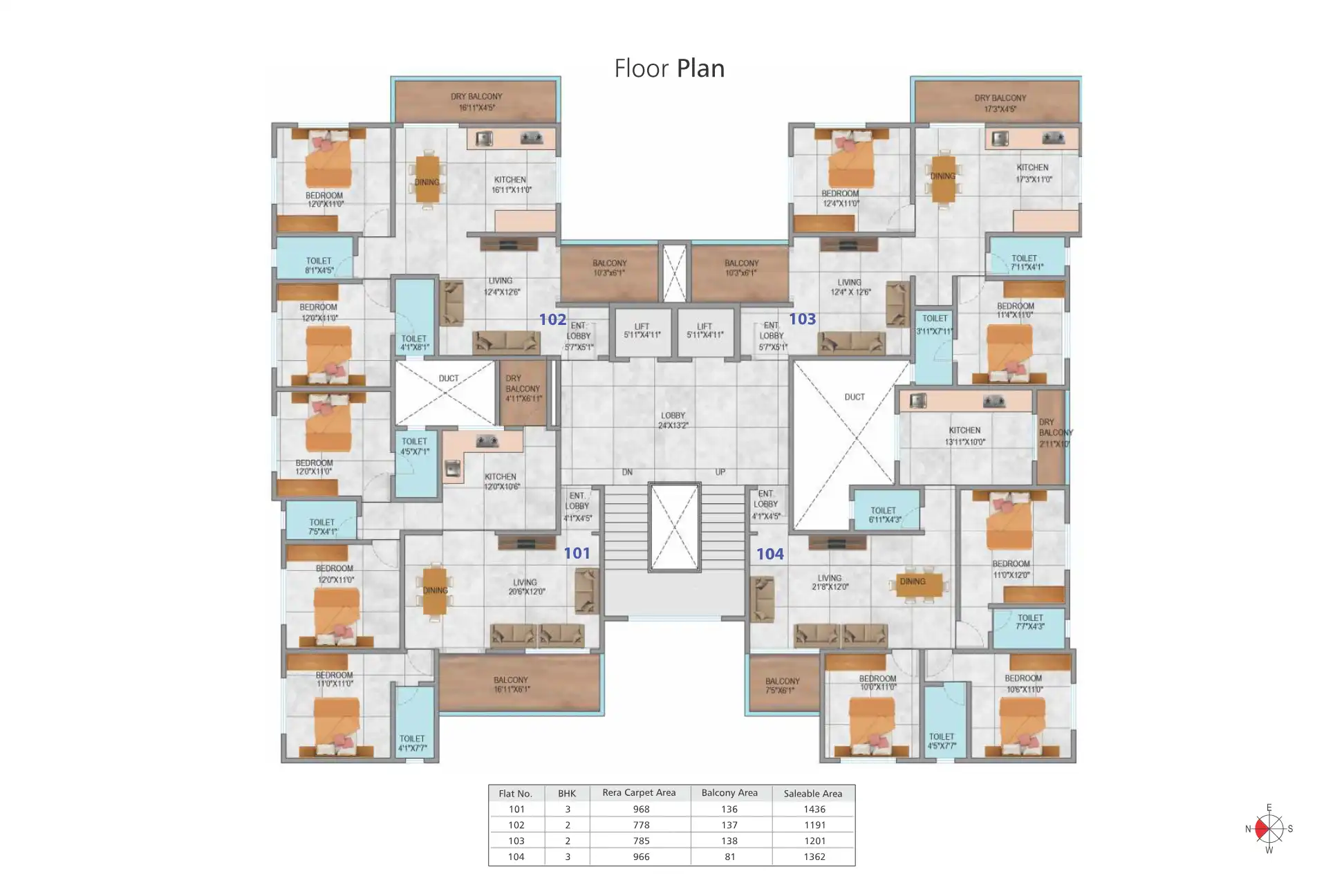 Saptagiri Floor Plans & Layout