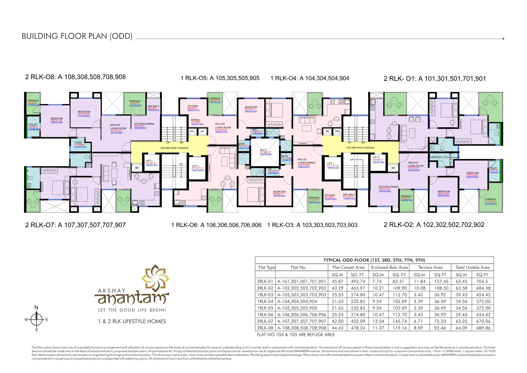 Akshay Tower Floor Plans & Layout