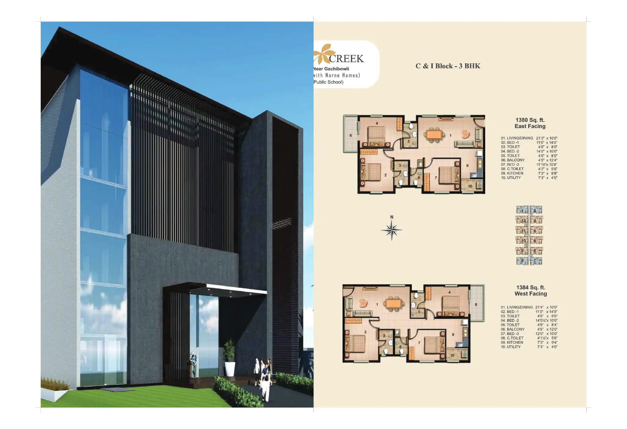 Jains Carlton Creek Floor Plans & Layout