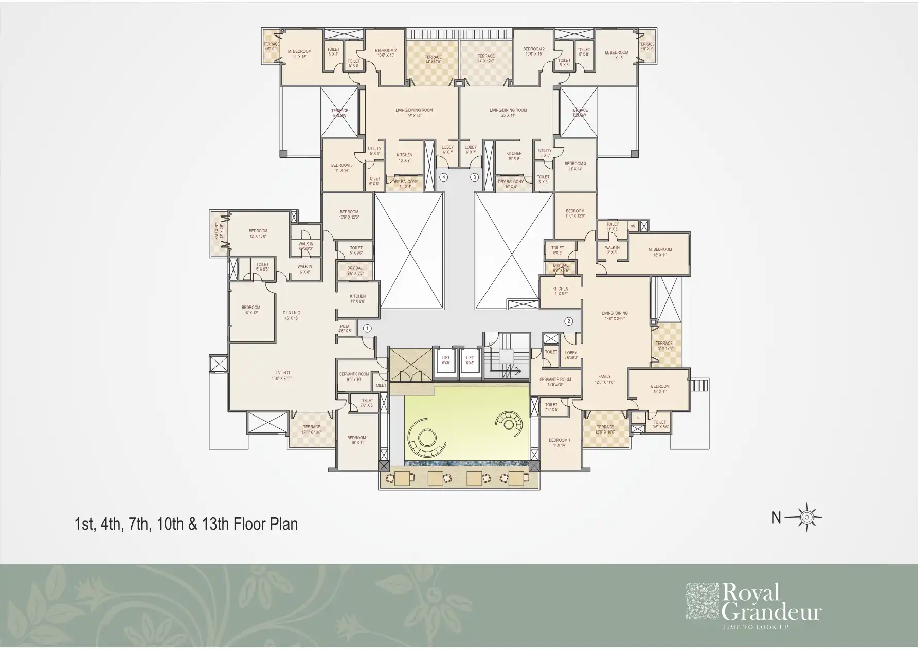 Royal 18 Floor Plans & Layout