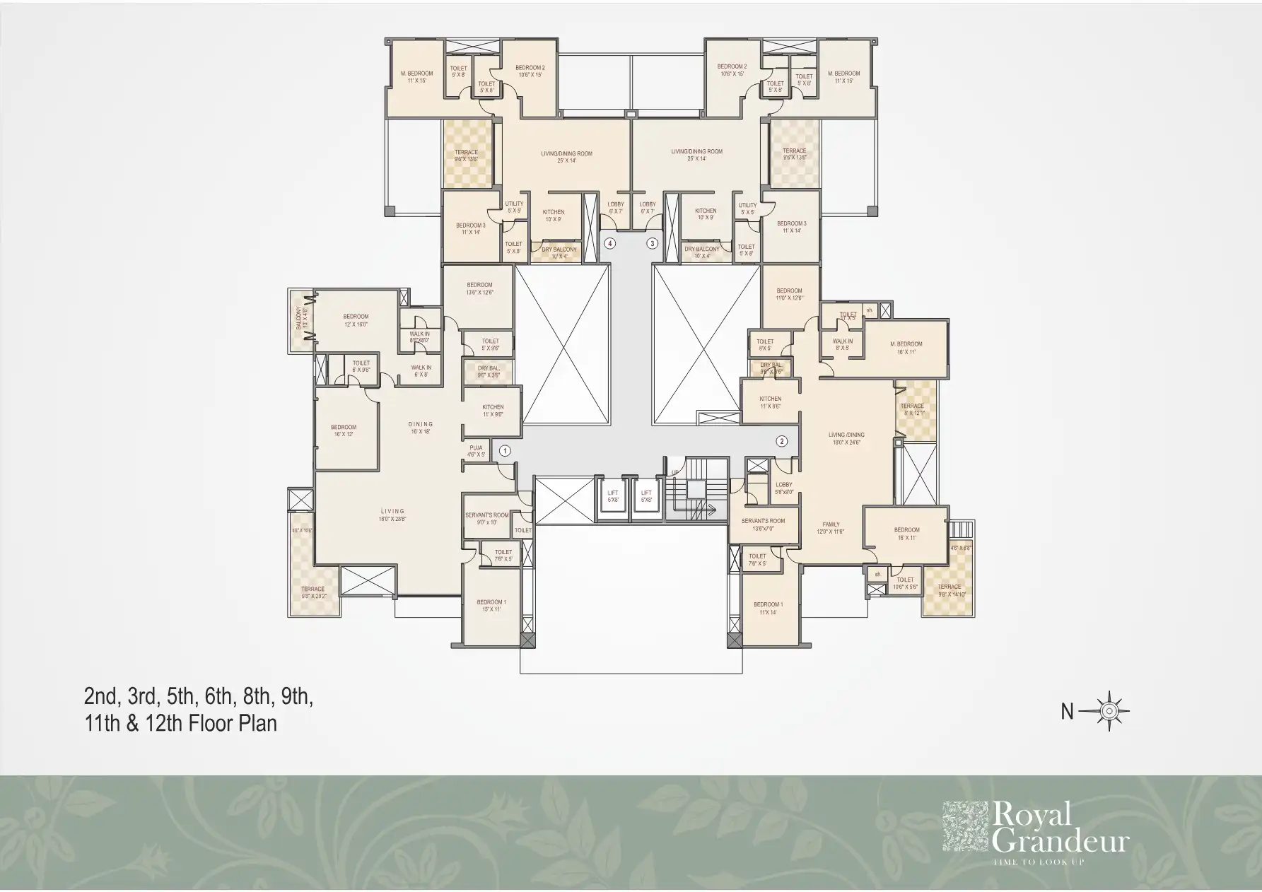 Royal 18 Floor Plans & Layout