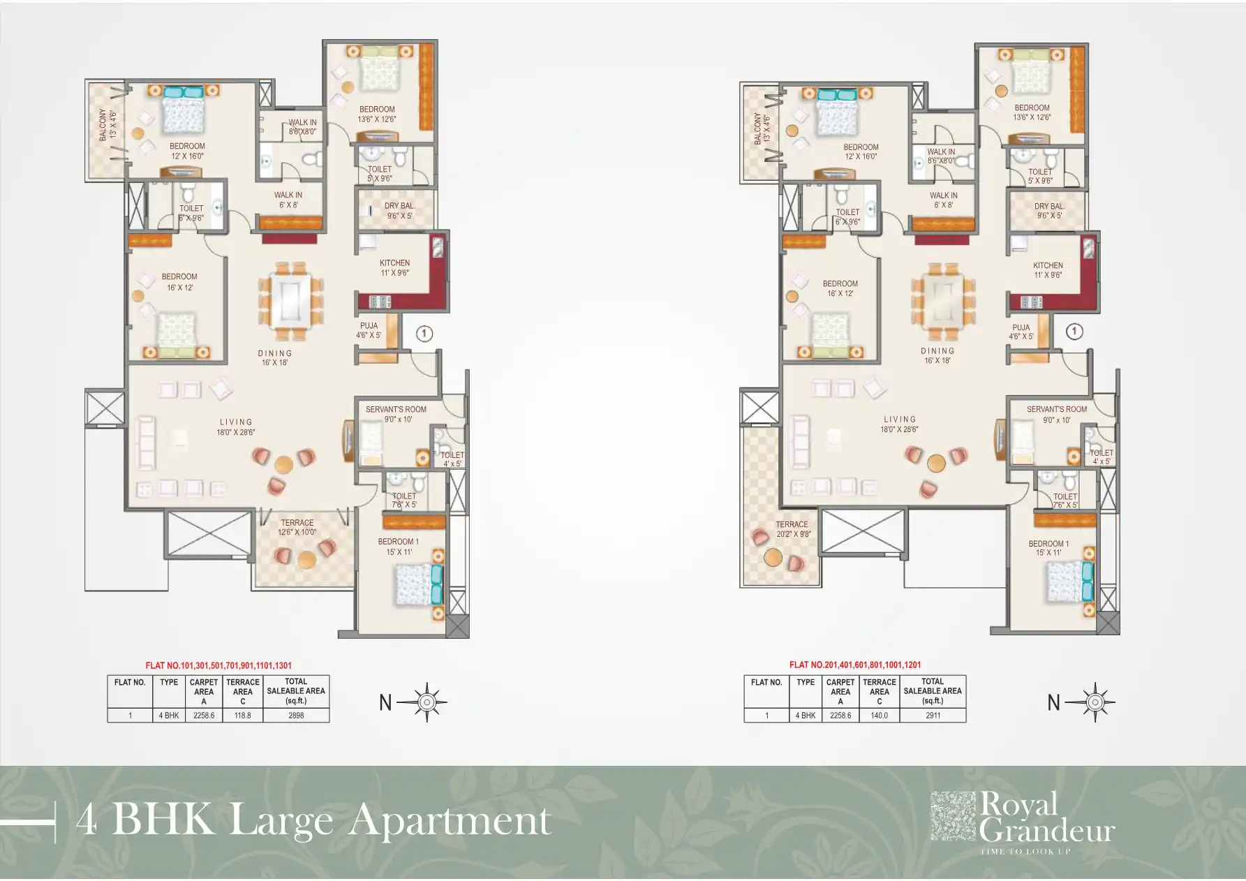 Royal 18 Floor Plans & Layout