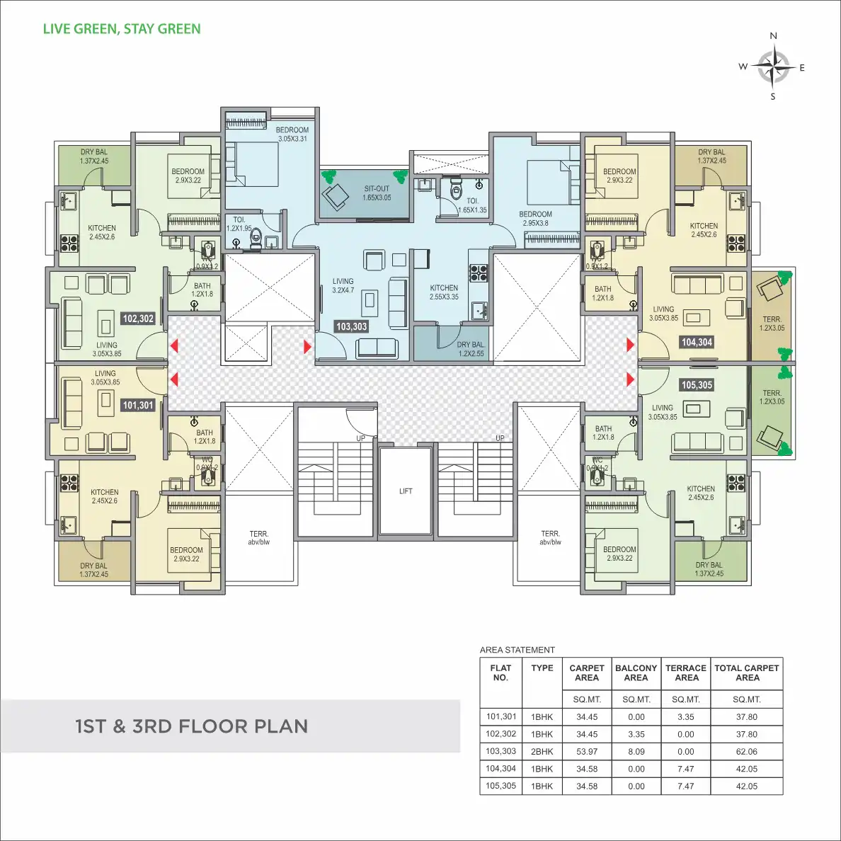 One Shriaunsh Floor Plans & Layout
