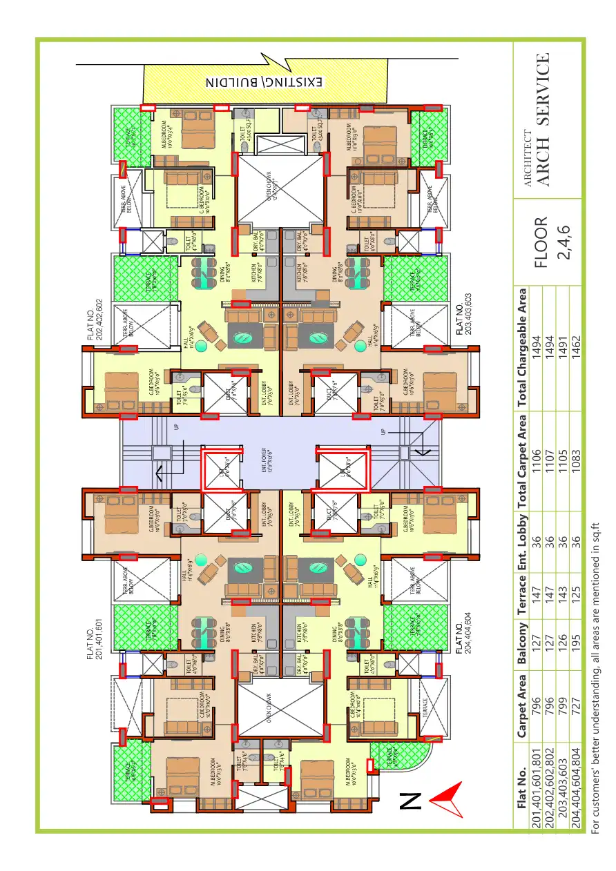 Charudatta Apartments Floor Plans & Layout