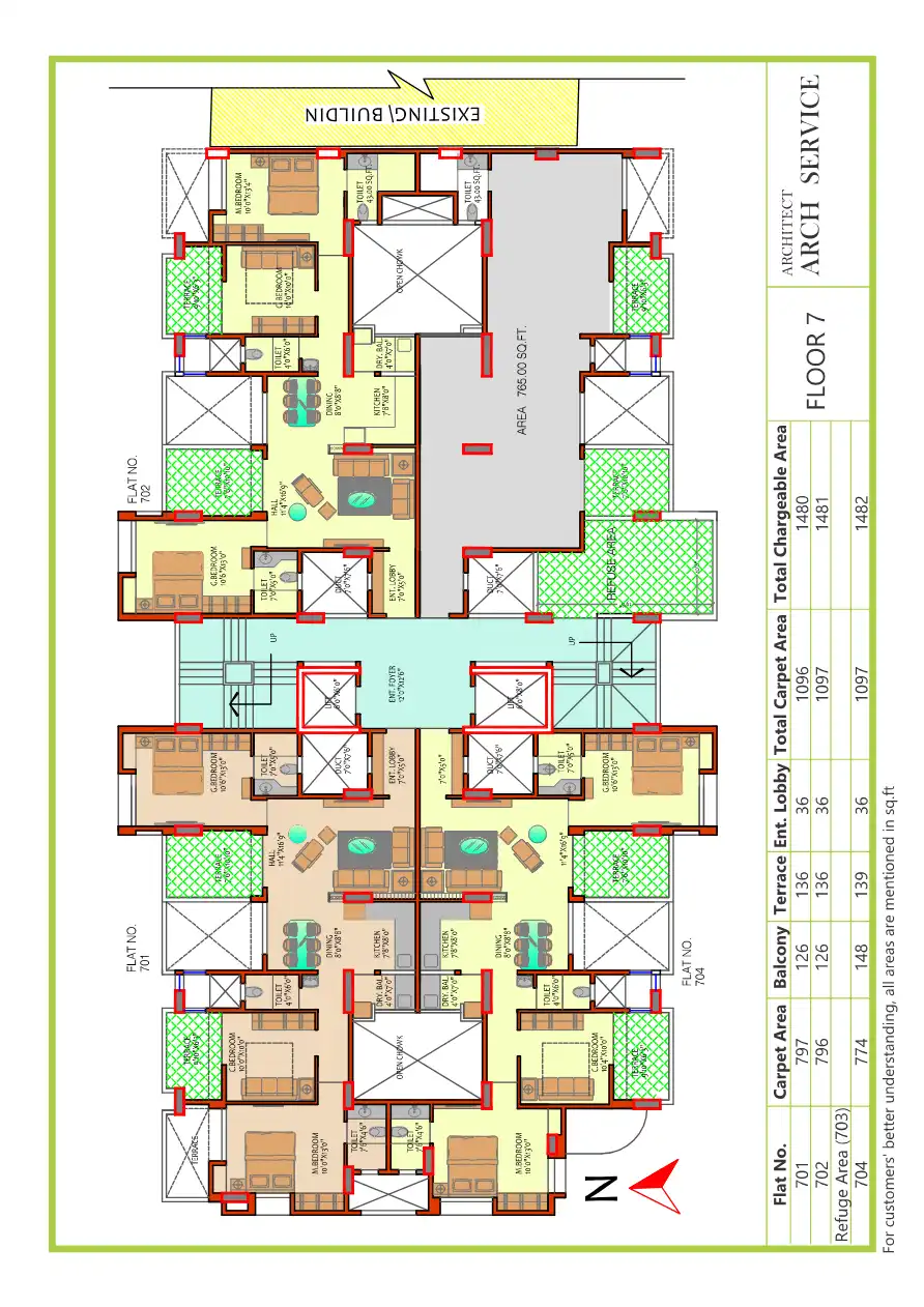 Charudatta Apartments Floor Plans & Layout