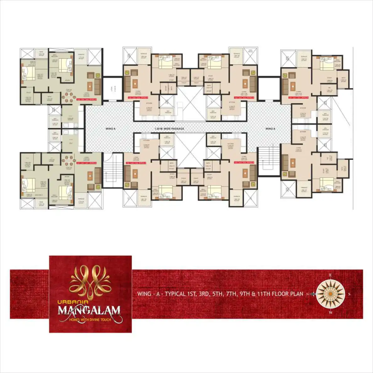 Urbania Mangalam Floor Plans & Layout