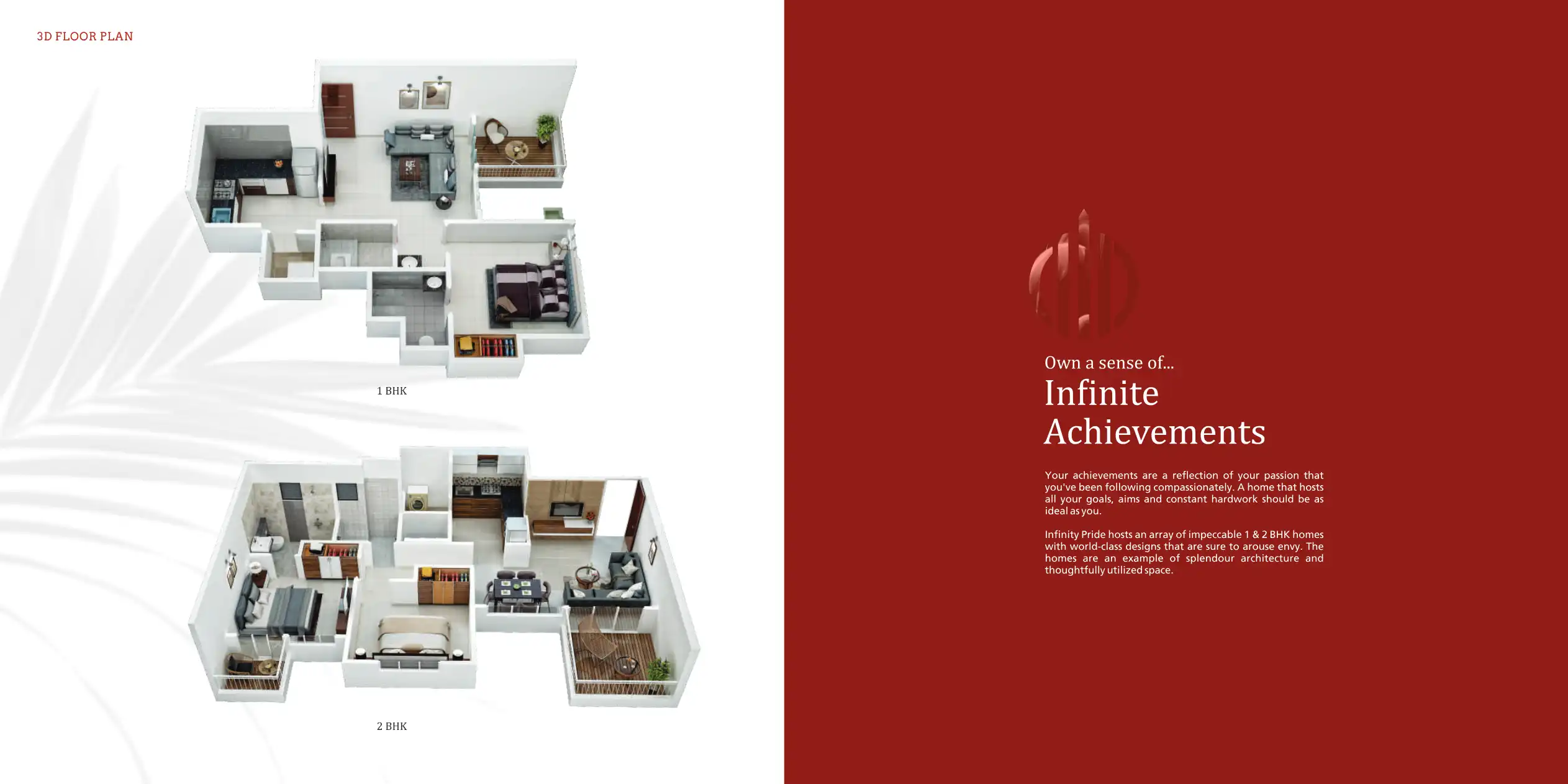 Infinity Pride Floor Plans & Layout