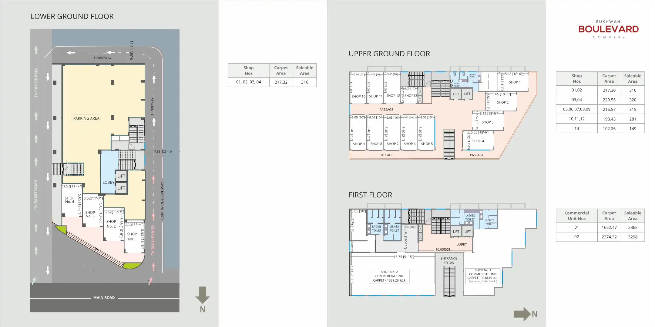 Sukhwani Boulevard Commerz Floor Plans & Layout