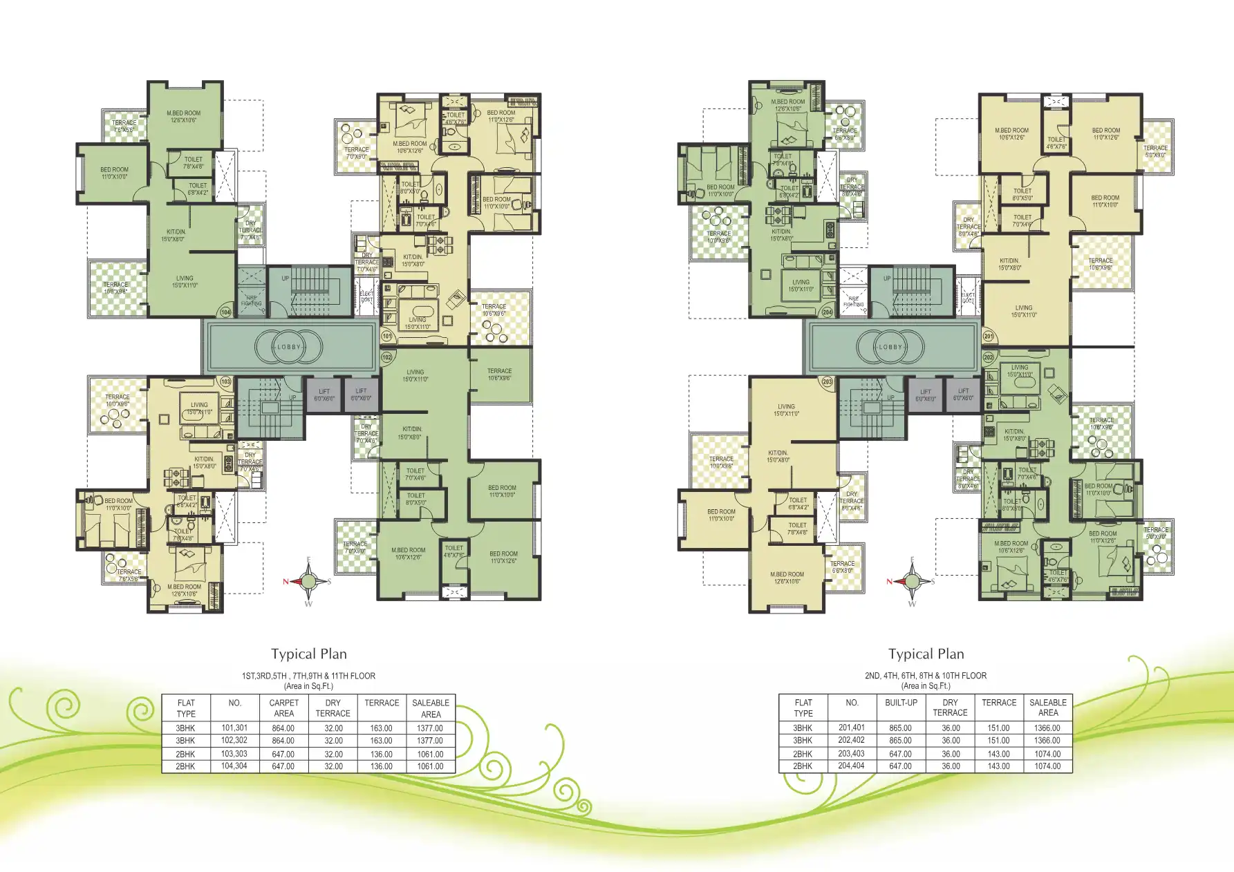 Green Hills Apartment Floor Plans & Layout